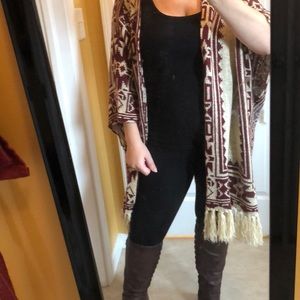 Oversized Cardigan with Tassels by Flying Tomato